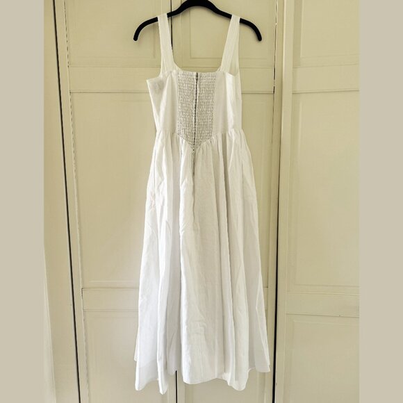 Reformation Balia Linen Dress in white size 2 - Picture 5 of 10